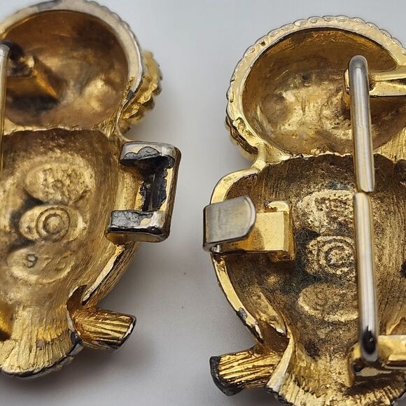 Vintage Mimi Di N 1975 Gold Tone Owl Belt Buckle